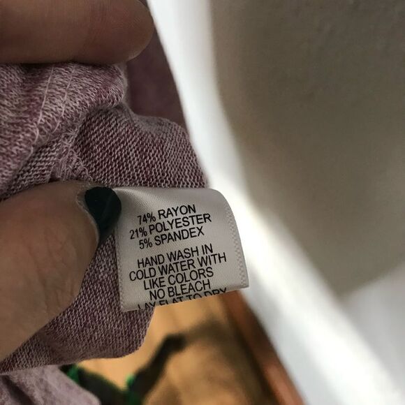 Gibson Buckle Knit Mauve Soft Sweater Women's Long Sleeve Size Large - Picture 8 of 9